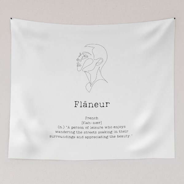Item preview, FLÂNEUR - "Wandering the streets appreciating the beauty"  designed and sold by BookberryGarden.