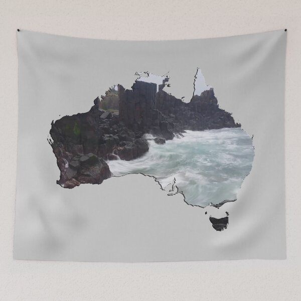 Item preview, Australia Map Ocean landscape photography art designed and sold by aventi24.