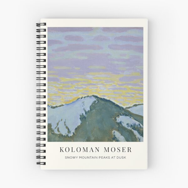 Item preview, Snowy Mountain Peaks at Dusk by Koloman Moser designed and sold by redoARTstore.