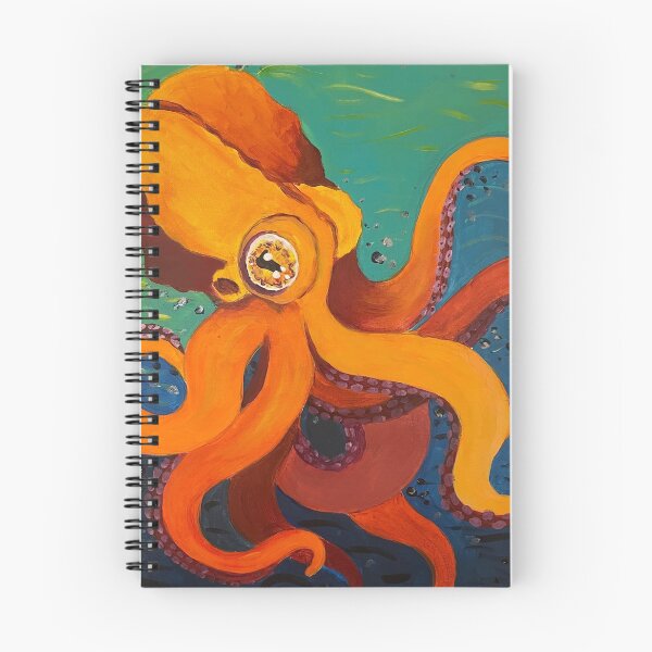 Item preview, neon orange octopus designed and sold by SoFrazi.