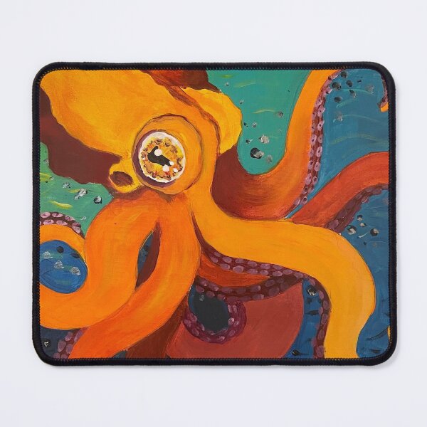 Item preview, neon orange octopus designed and sold by SoFrazi.