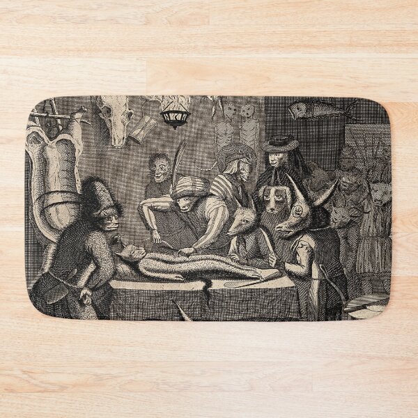 Item preview, The monkey surgeon - medieval etching art designed and sold by Vintage Designs +.