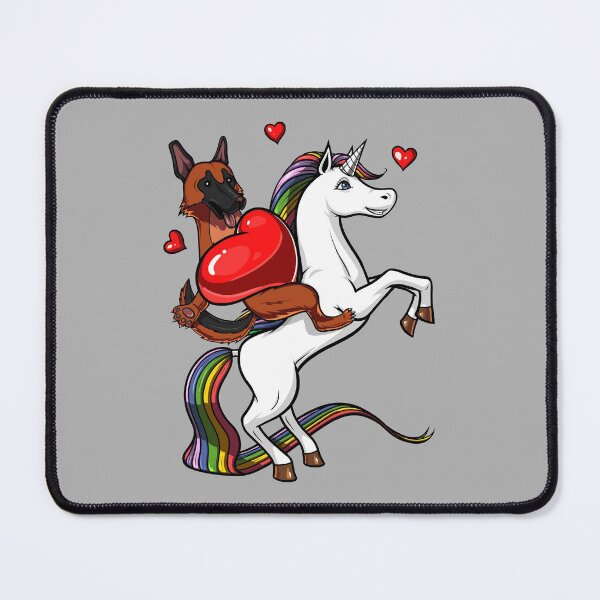 Item preview, German Shepherd Dog Riding Unicorn designed and sold by underheaven.