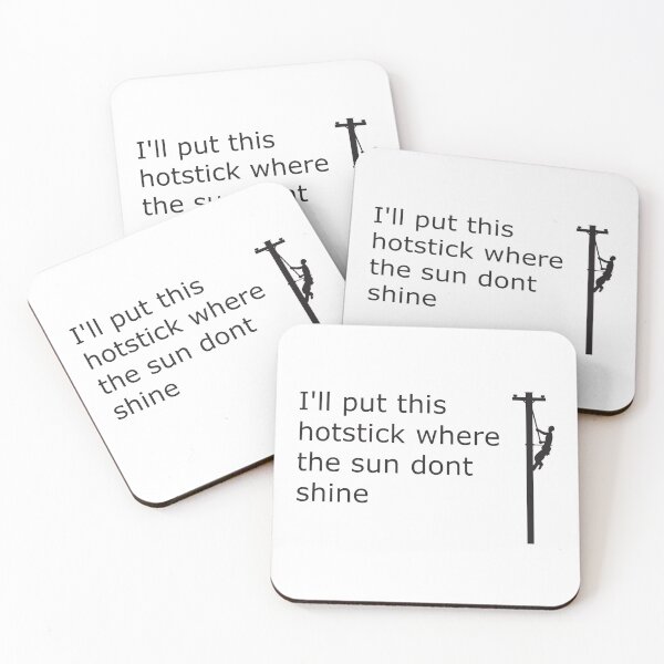 Item preview, Funny Electrical Worker Lineman Hotstick designed and sold by PaualBarber.