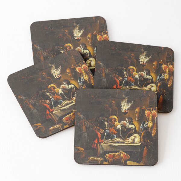 Item preview, The monkey surgeon - creepy Medieval painting designed and sold by Vintage Designs +.