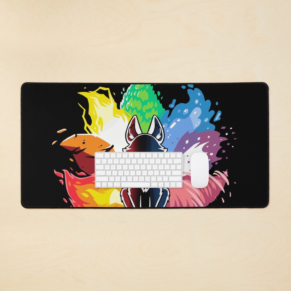Kitsune Nine Tail fox Mouse Pad