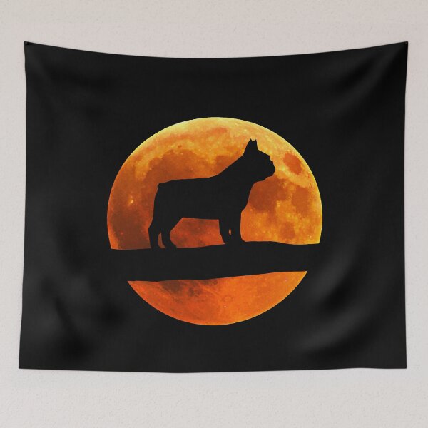 Item preview, French Bulldog Dog Silhouette Moon French Bulldog lover designed and sold by alaechamlal.