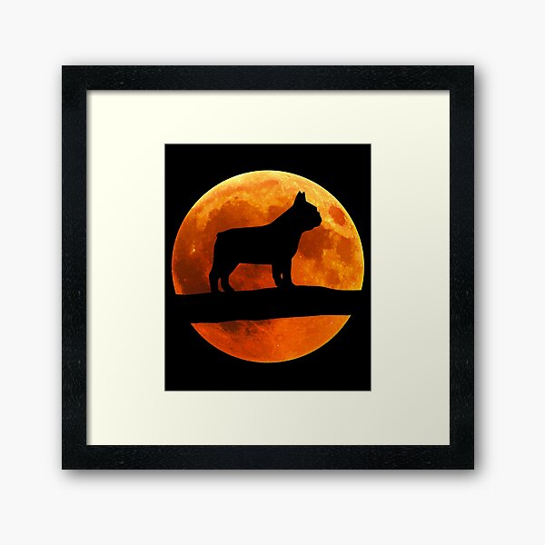 Item preview, French Bulldog Dog Silhouette Moon French Bulldog lover designed and sold by alaechamlal.