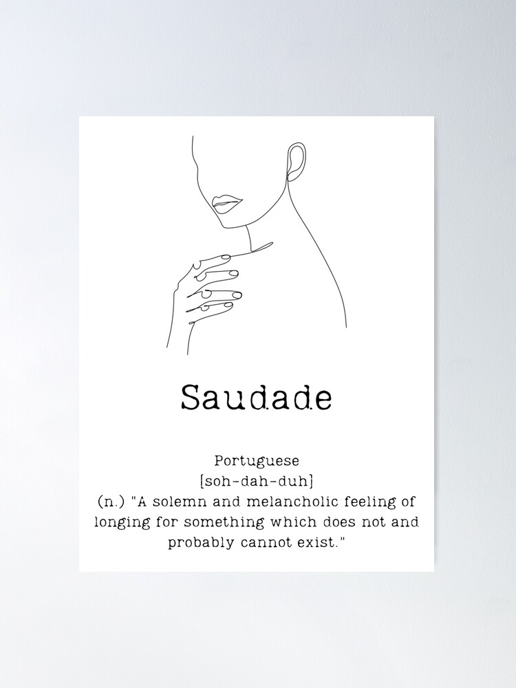 Saudade - Travel Word Definition - Typography - Wanderlust Art Board Print  by thingswithlove