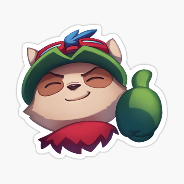 Emote de League of Legends aprobado por Teemo Pegatina