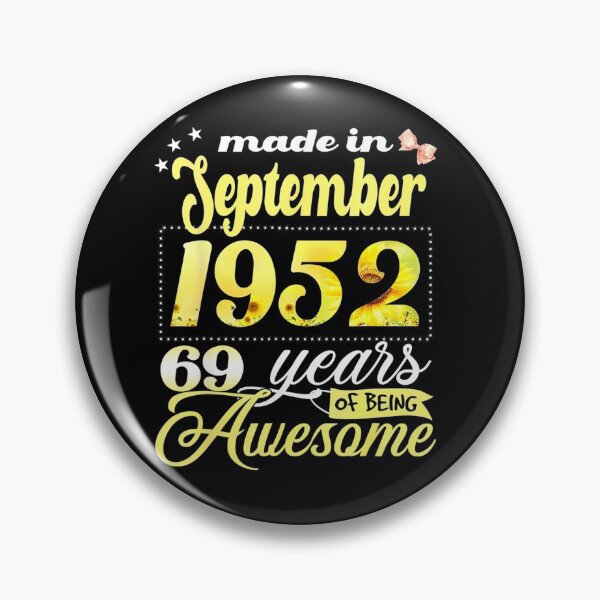 Item preview, 69th Birthday Floral Gift For Womens Born In September 1952 designed and sold by LPDankdesign.
