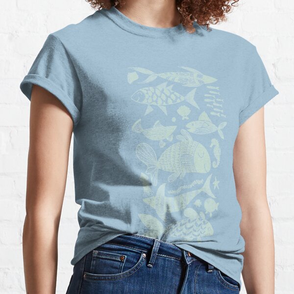 Fishies Folk Art Classic T-Shirt