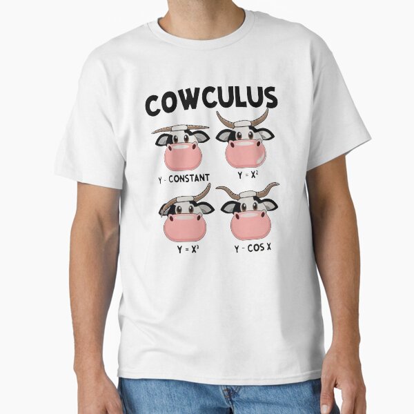 Vista previa del artículo con la obra «Cowculus Profesor de matemáticas Amante de las matemáticas», diseñado y vendido por ghazalish.