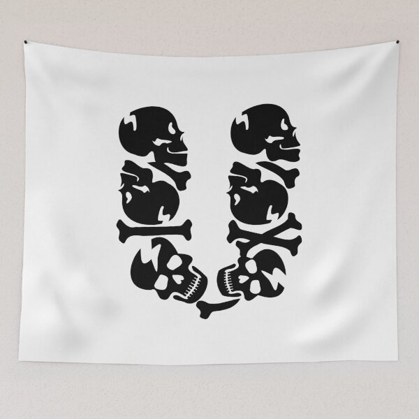 Item preview, Black Skull letter U designed and sold by Quote for  Success.