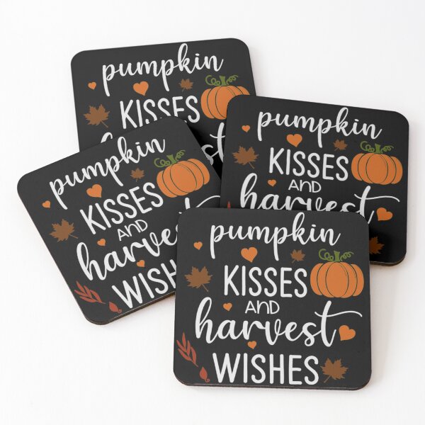 Item preview, Pumpkin kisses and harvest wishes designed and sold by pnkpopcorn.