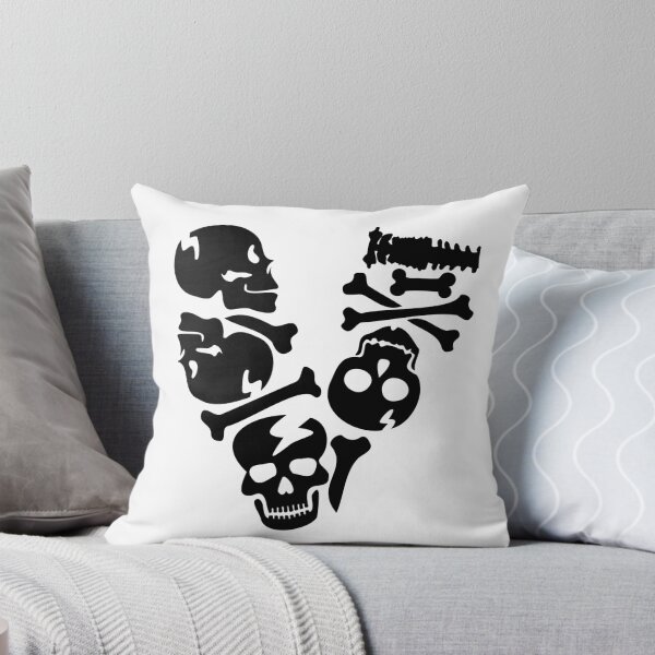 Item preview, Black Skull letter V designed and sold by Quote for  Success.