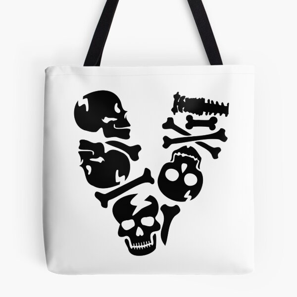 Item preview, Black Skull letter V designed and sold by Quote for  Success.