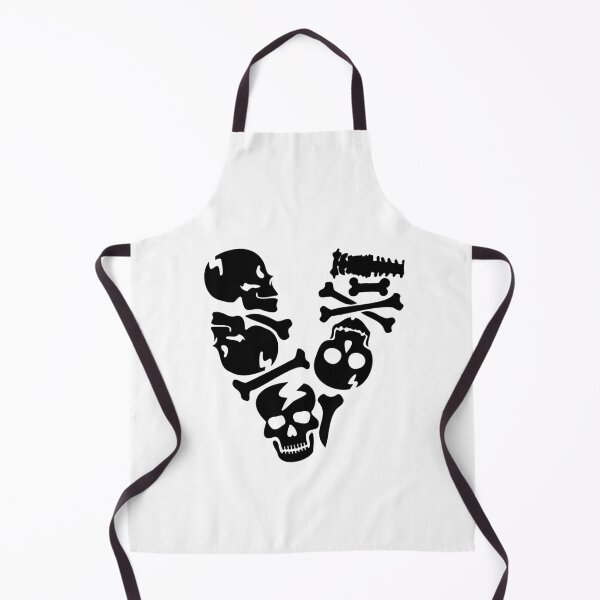 Item preview, Black Skull letter V designed and sold by Quote for Success.