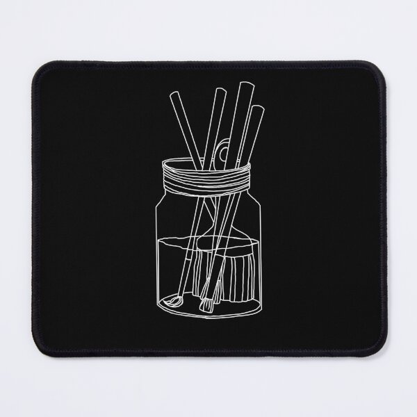Item preview, Glass of Water With Paint Brushes - Art Supplies designed and sold by HighFives555.