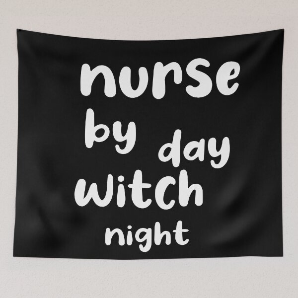 Item preview, Nurse By Day Witch By Night Funny Halloween Nurse Quotes designed and sold by YSNbr.