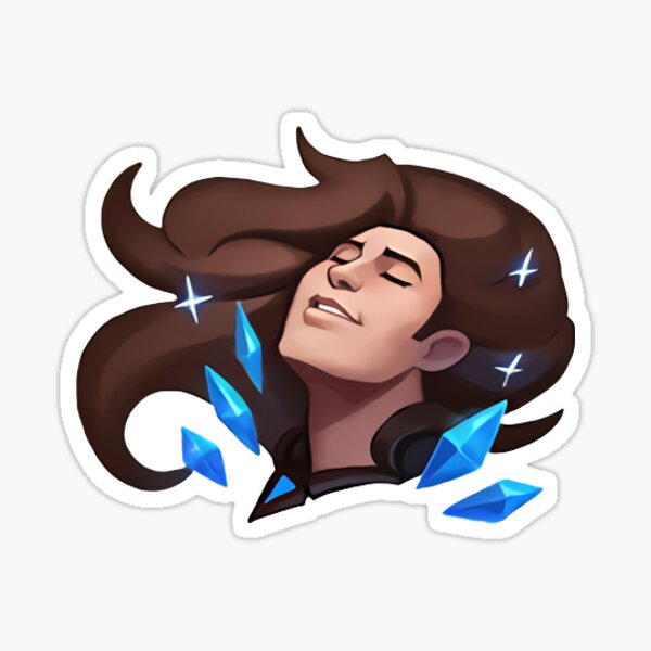 Emote de League of Legends de la pegatina de Taric indignante Pegatina