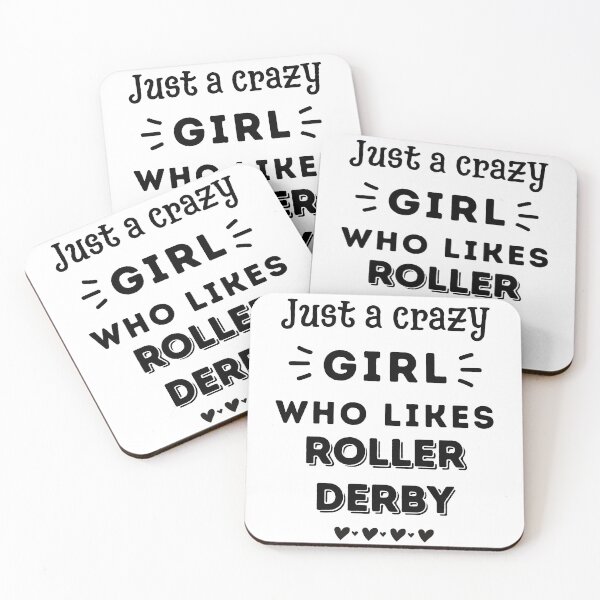 Item preview, Just a crazy girl who likes roller derby designed and sold by TheGreenGoat.