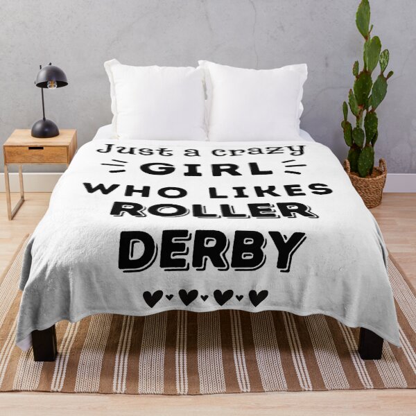 Item preview, Just a crazy girl who likes roller derby designed and sold by TheGreenGoat.