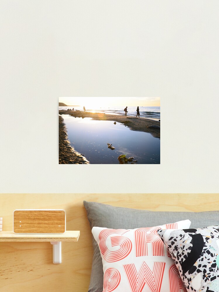 Thumbnail 2 of 3, Photographic Print, Sunset at a Sea Beach designed and sold by Mallorn.
