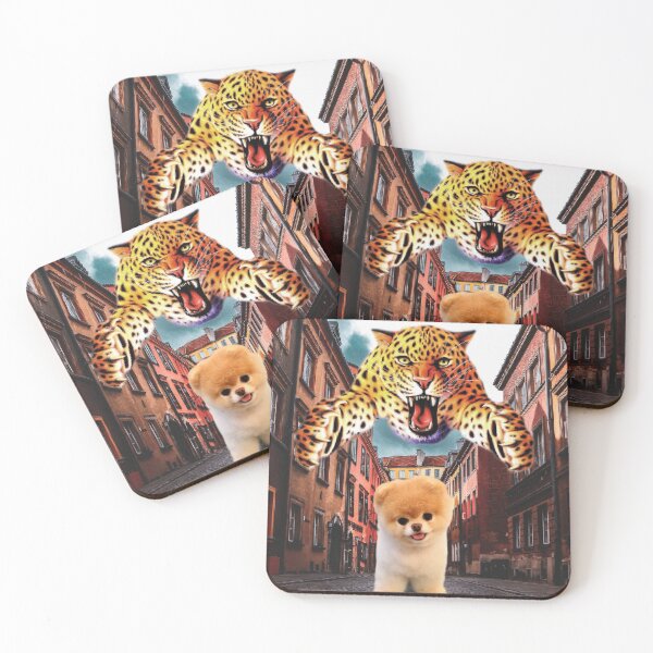 Item preview, Aggressive Tiger Attacking cute dog designed and sold by Mohd wasim.