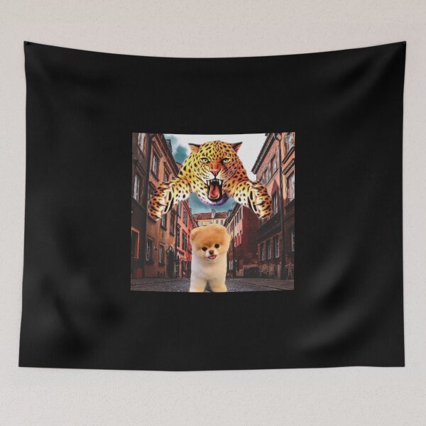 Item preview, Aggressive Tiger Attacking cute dog designed and sold by Mohd wasim.