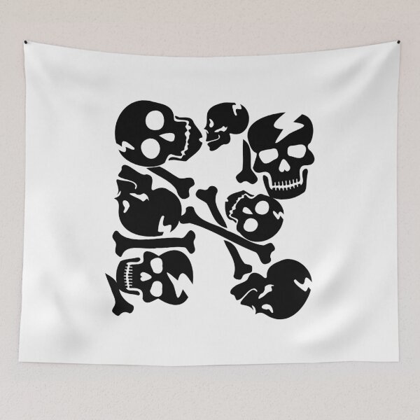 Item preview, Black Skull letter R designed and sold by Quote for  Success.
