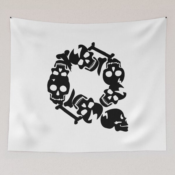 Item preview,  Black Skull letter Q designed and sold by Quote for  Success.