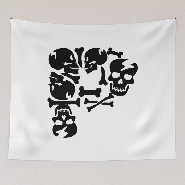 Item preview,  Black Skull letter P designed and sold by Quote for  Success.