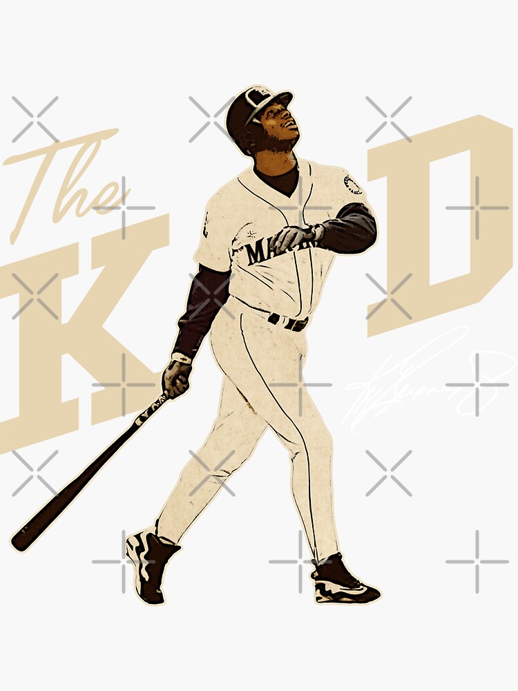 Ken Griffey Jr The Kid Baseball Vintage Signature Perfect Gift Sticker for  Sale by georgiyigsub