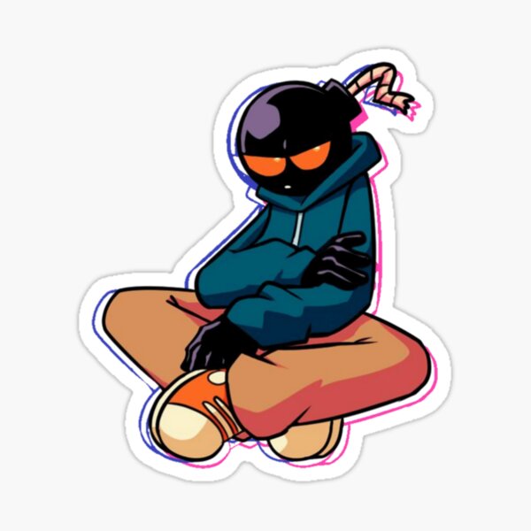 Friday Night Funkin Whitty Sprite Character Gift Shirt Sticker By Hilarylor Redbubble