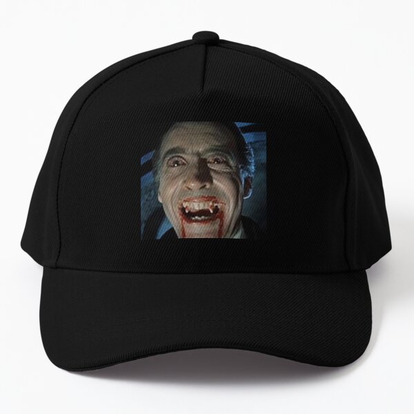VAMPIRE. DRACULA. Christopher Lee as the title character in Dracula.1958. Baseball Cap