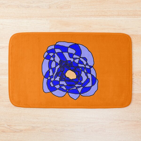 Item preview, Blue rose with orange colored flower center designed and sold by dELLaS-Ghoust.