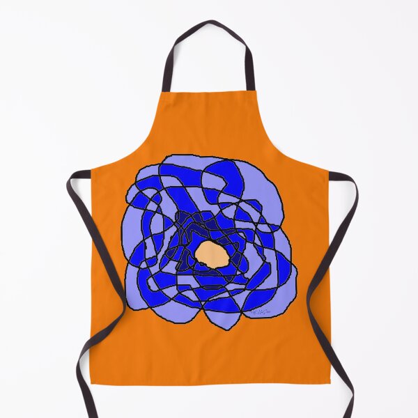 Item preview, Blue rose with orange colored flower center designed and sold by dELLaS-Ghoust.