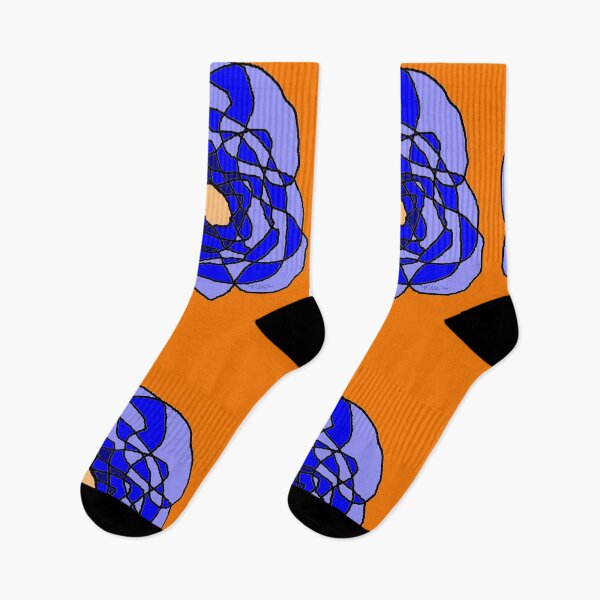 Item preview, Blue rose with orange colored flower center designed and sold by dELLaS-Ghoust.