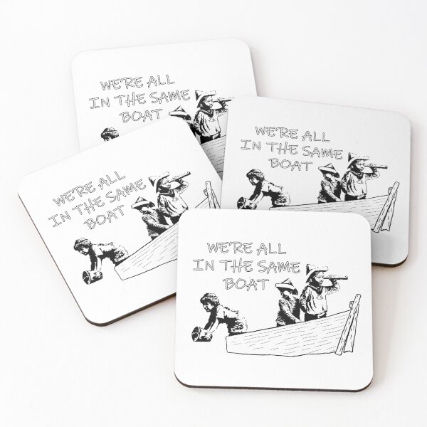 Item preview, Banksy We're all in the Same Boat The Great British Staycation designed and sold by ThatMerchStore.