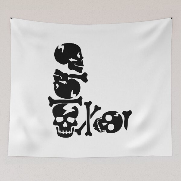 Item preview, Black Skull letter L designed and sold by Quote for  Success.