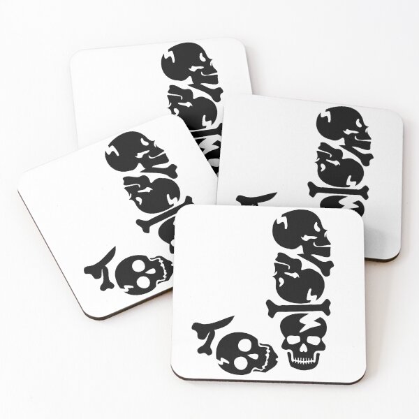Item preview, Black Skull letter J designed and sold by Quote for  Success.