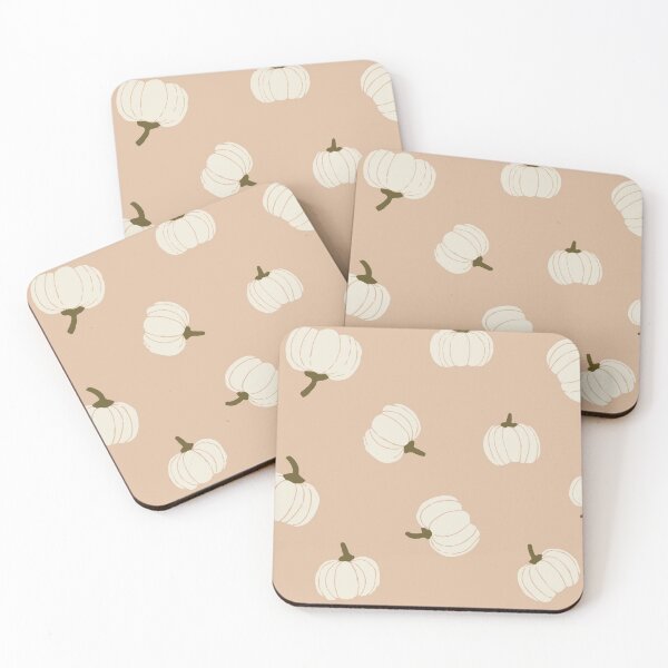Item preview, Fall Pumpkins White on Blush Pink designed and sold by Erin Kendal.
