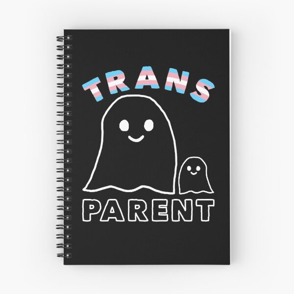 Item preview, Spooky Ghosts Halloween Trans Parent Transgender Pride Flag designed and sold by MarOlv.