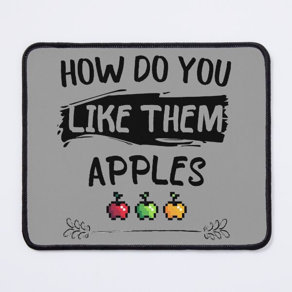 Item preview, How do you like them apples - An apple a day - Green fingers - Pixelated Apples designed and sold by For the love of Pixels.