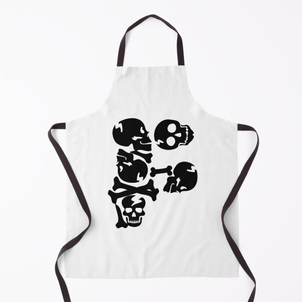 Item preview, Black Skull letter F designed and sold by Quote for Success.