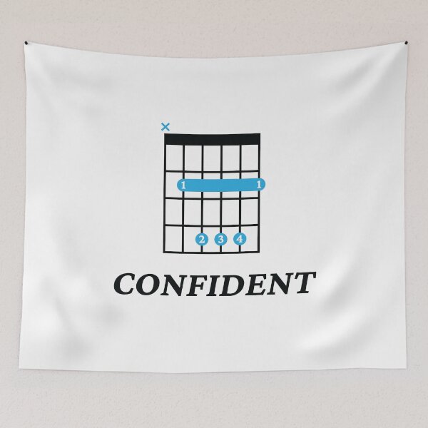 Item preview, B Confident B Guitar Chord Tab Light Theme designed and sold by nightsworthy.