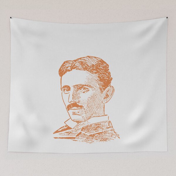 Item preview, Nikola Tesla Sketch designed and sold by EngineersArt.