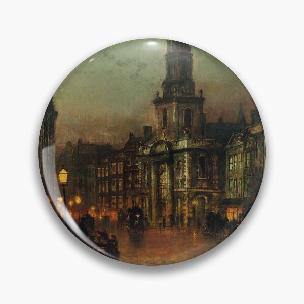 Item preview,  Blackman Street, Borough, London, 1885, oil on canvas, 76.2 x 63.5 cm, John Atkinson Grimshaw (1836-1893) designed and sold by Art Outlaws.