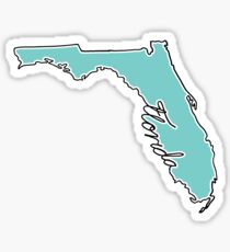 Pegatina Estado de Florida Baby Blue